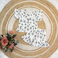Co-ord Set for Girls - Dark Blue Flower