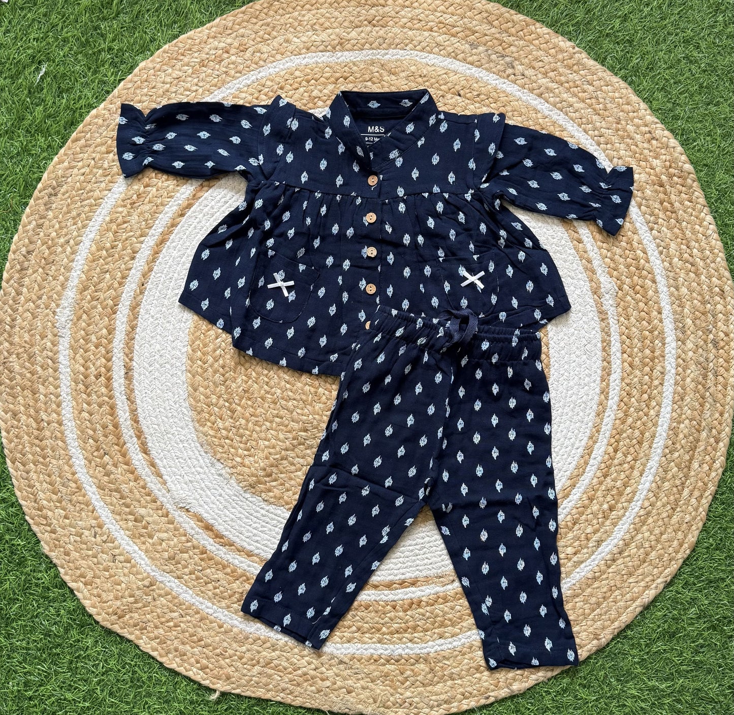 Muslin Frock with Pant Set