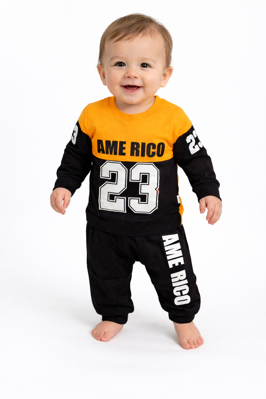 Kids Jogger Set – Orange Ame Rico
