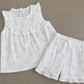Premium Muslin Sleeveless Frill Top & Shorts Set