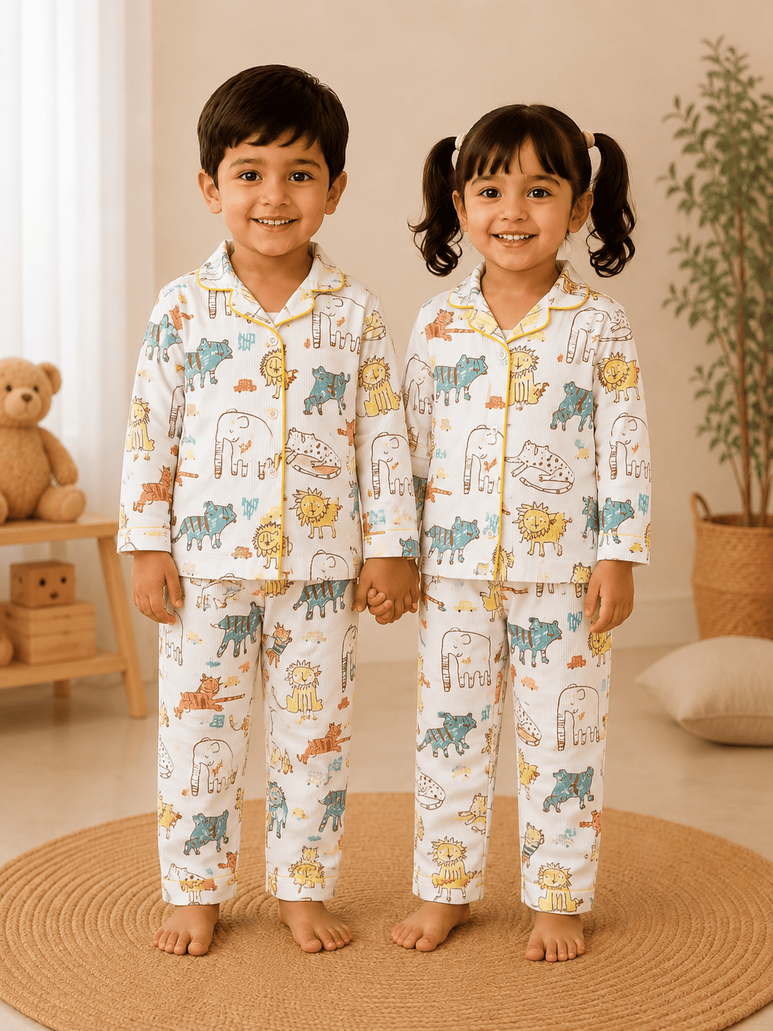 Premium Full Sleeve Night Suit -  Jungle Safari