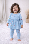 Frock with Legging Co-ord Set Infant - Blue Butterfly