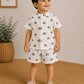 Premium Muslin Co-Ord Set - White Elephant