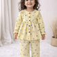 Muslin Girls Co-ords Set - Yellow colour