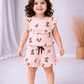 Sleeveless Frill Shorts Set - Pink Rabbit