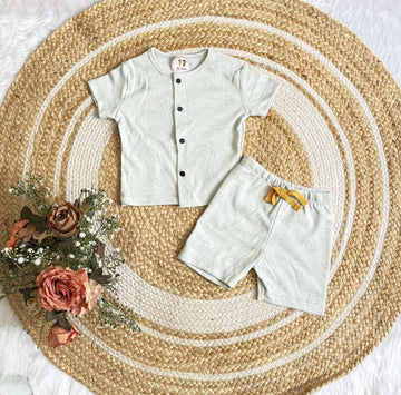 Button Shorts Set