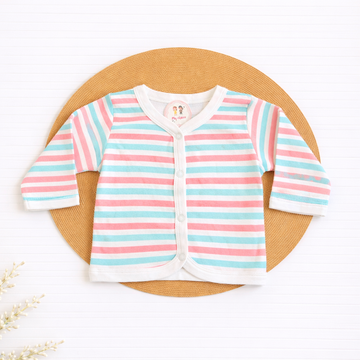 T-shirt - Pink Blue Stripes