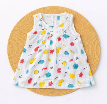 Muslin Frock With Back Zip