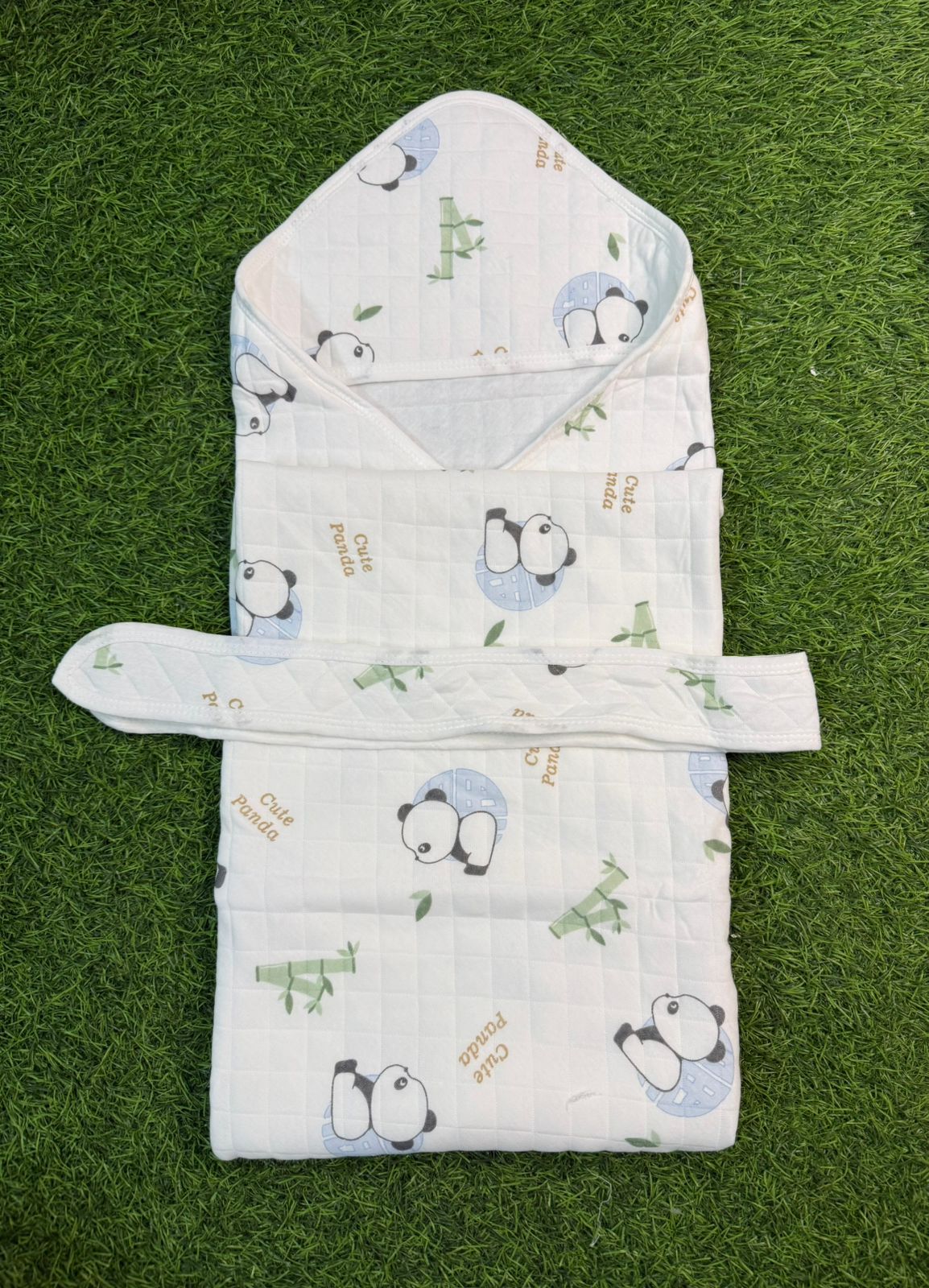 4-Layer Muslin Hooded Towel - Panda