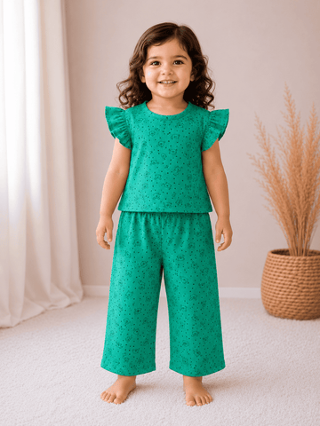 Frill Sleeve Palazzo Co-ord Sets