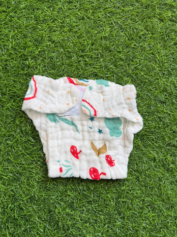 Crinkled Muslin Nappy