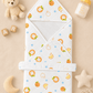 4-Layer Muslin Hooded Towel - Cute Orange Citrus Print