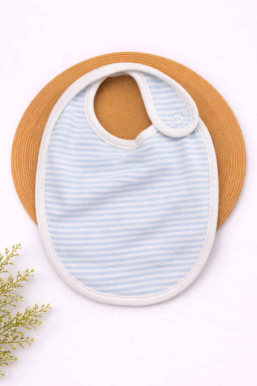 Baby Bib - Blue Stripes