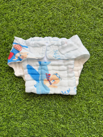 Crinkled Muslin Nappy