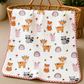 4 Layer Receiving Blanket- Animals