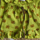 Sleeveless Frill Shorts Set - Green Panda