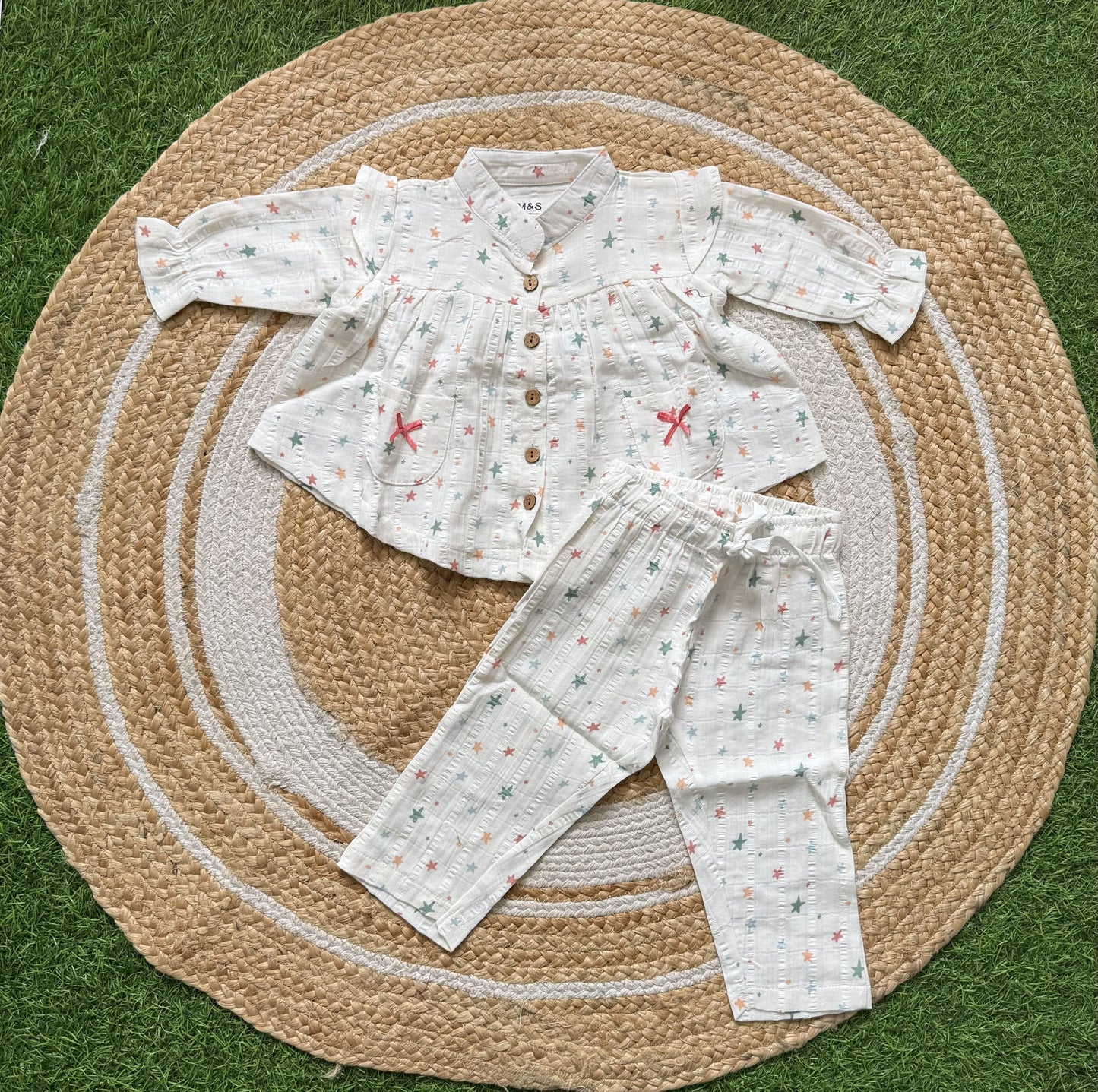 Muslin Frock with Pant Set