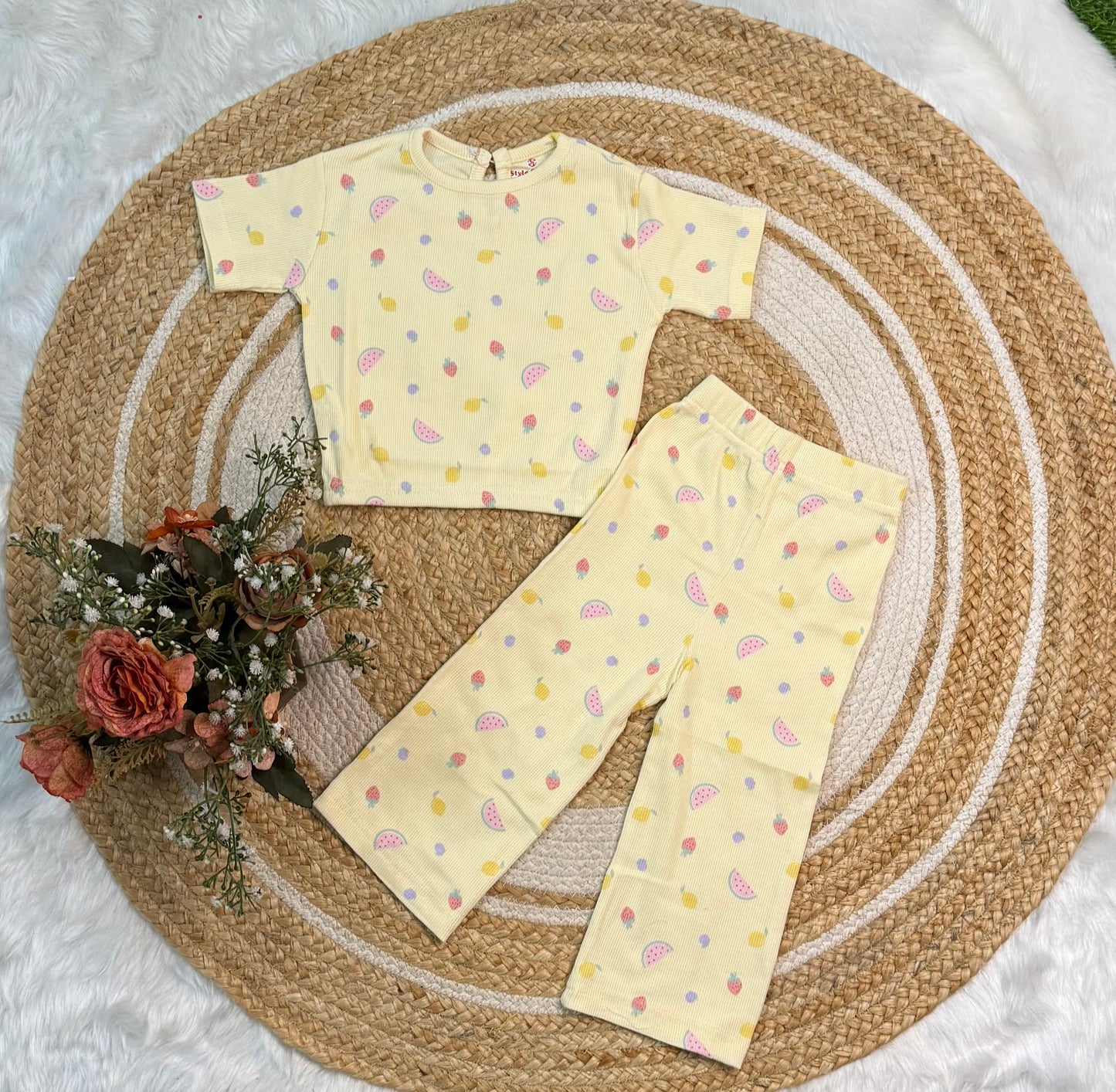 Girls Ribbed Co-ords Set