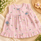 Premium Muslin Frock with Front Button