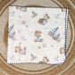 4 Layer Receiving Blanket - Caption Bear