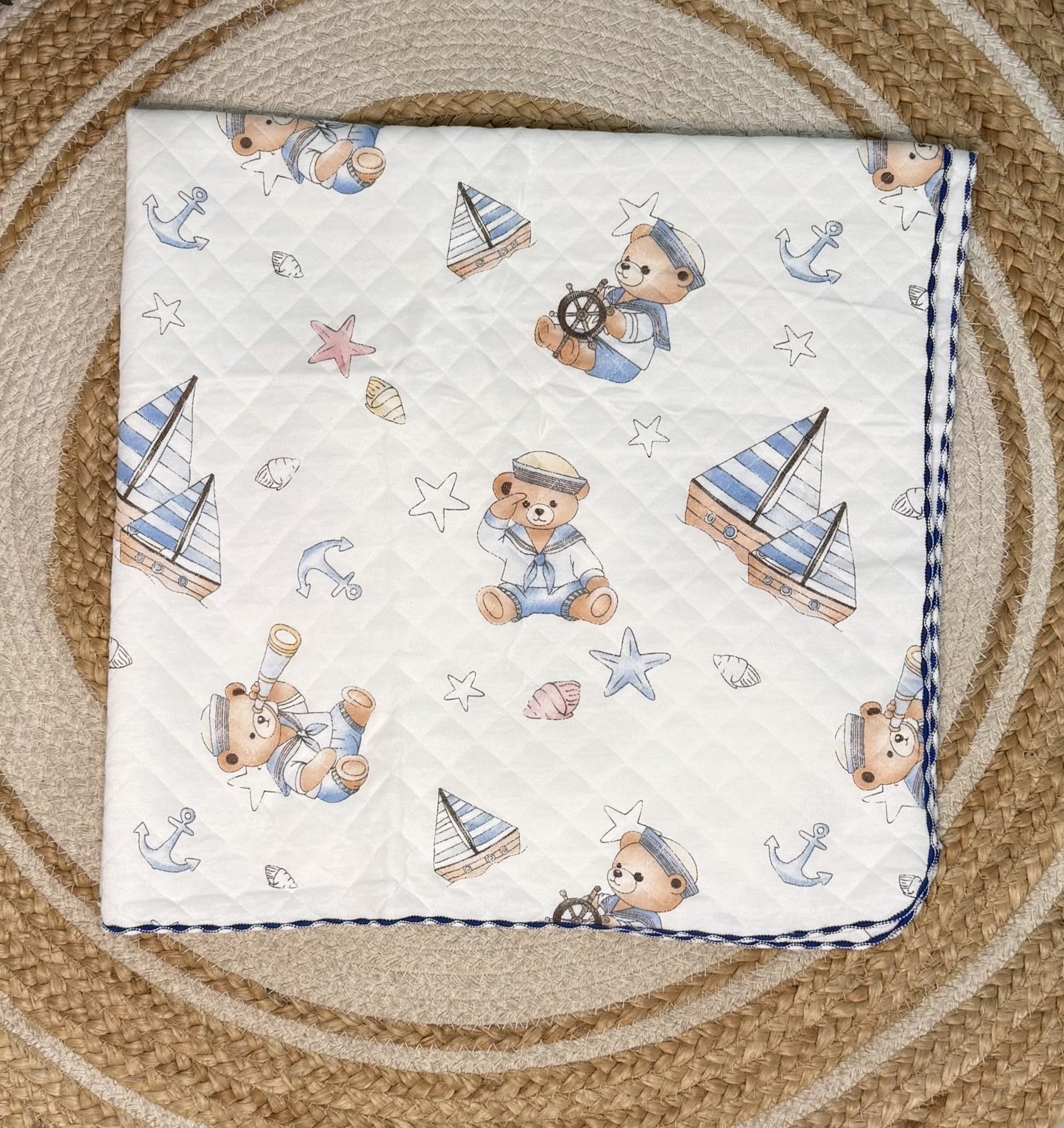 4 Layer Receiving Blanket - Caption Bear