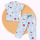 Half Sleeve Kids Night Suit -Blue kitty’s