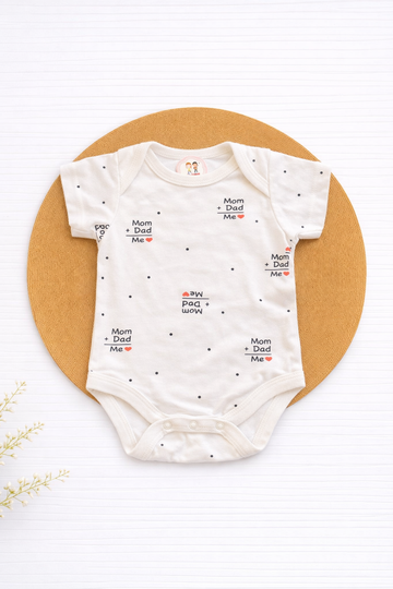 Onesie- White Mom+Dad = Me