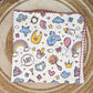 4 Layer Receiving Blanket - Newborn Theme