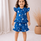 Muslin Frill Sleeve Shorts Set