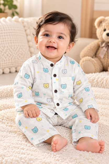 Muslin Full Sleeve Co-ord Set - Buy 3 for 999₹