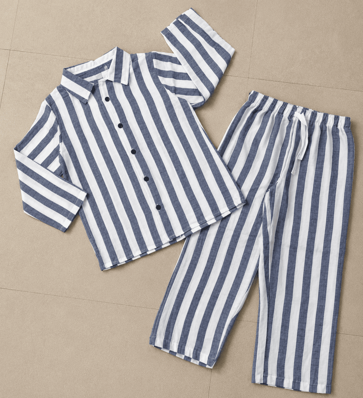 Premium Muslin Fullslevee Shirt with Pant Set