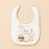 Muslin Bib - Teddy Bear in the Garden