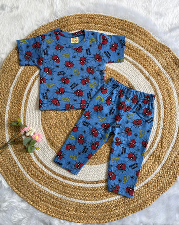 Half Sleeve Co-Ords Set - Spider Man
