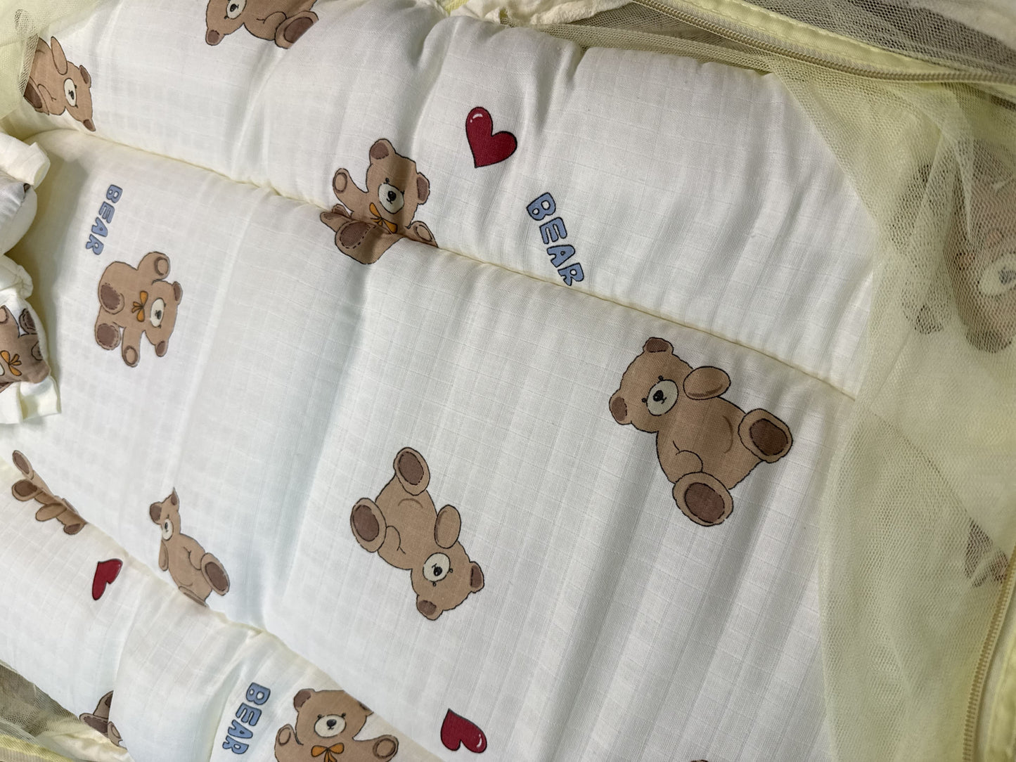 Premium Muslin Carry Bed + Net Bed Combo