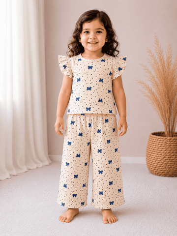 Frill Sleeve Palazzo Co-ord Sets
