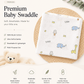 Premium Muslin Swaddle - Off White Elephant