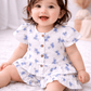 Co-ord Set for Girls - Blue Flower