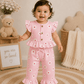 Peplum Top with Pant Set - Sweet Daisy