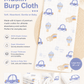 6 Layer Muslin Burp Cloth