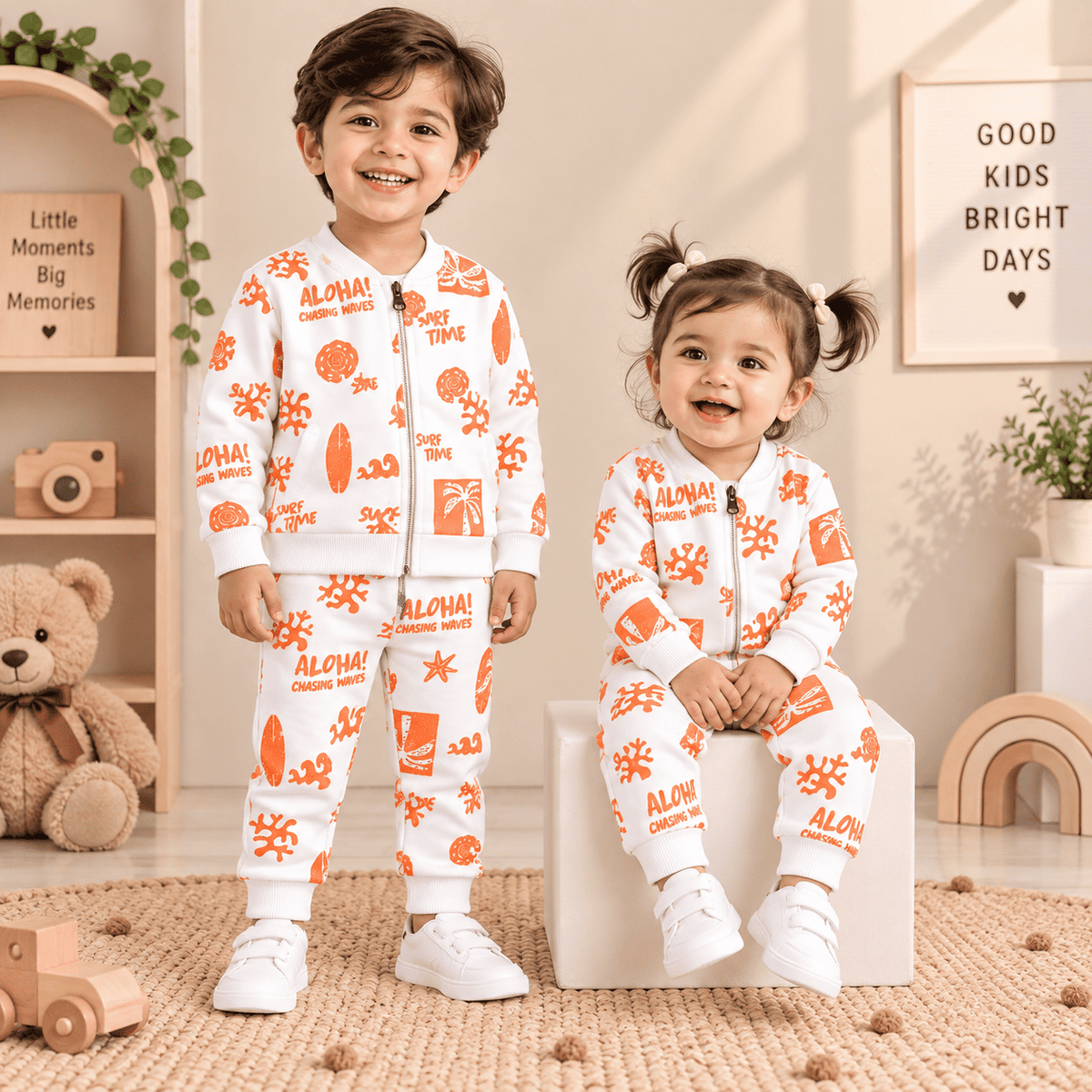 Pre-Winter Front Zip Co-Ord Set - Buy3 @999₹