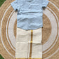 Linen Shirt with Velcro Veshti Set