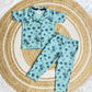 Half Sleeve Kids Night Suit -     Mint Green Blueberry Print