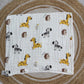 Muslin 6 Layer Bath Towel- Zebra