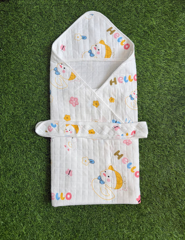 4-Layer Muslin Hooded Towel - Hello Duck