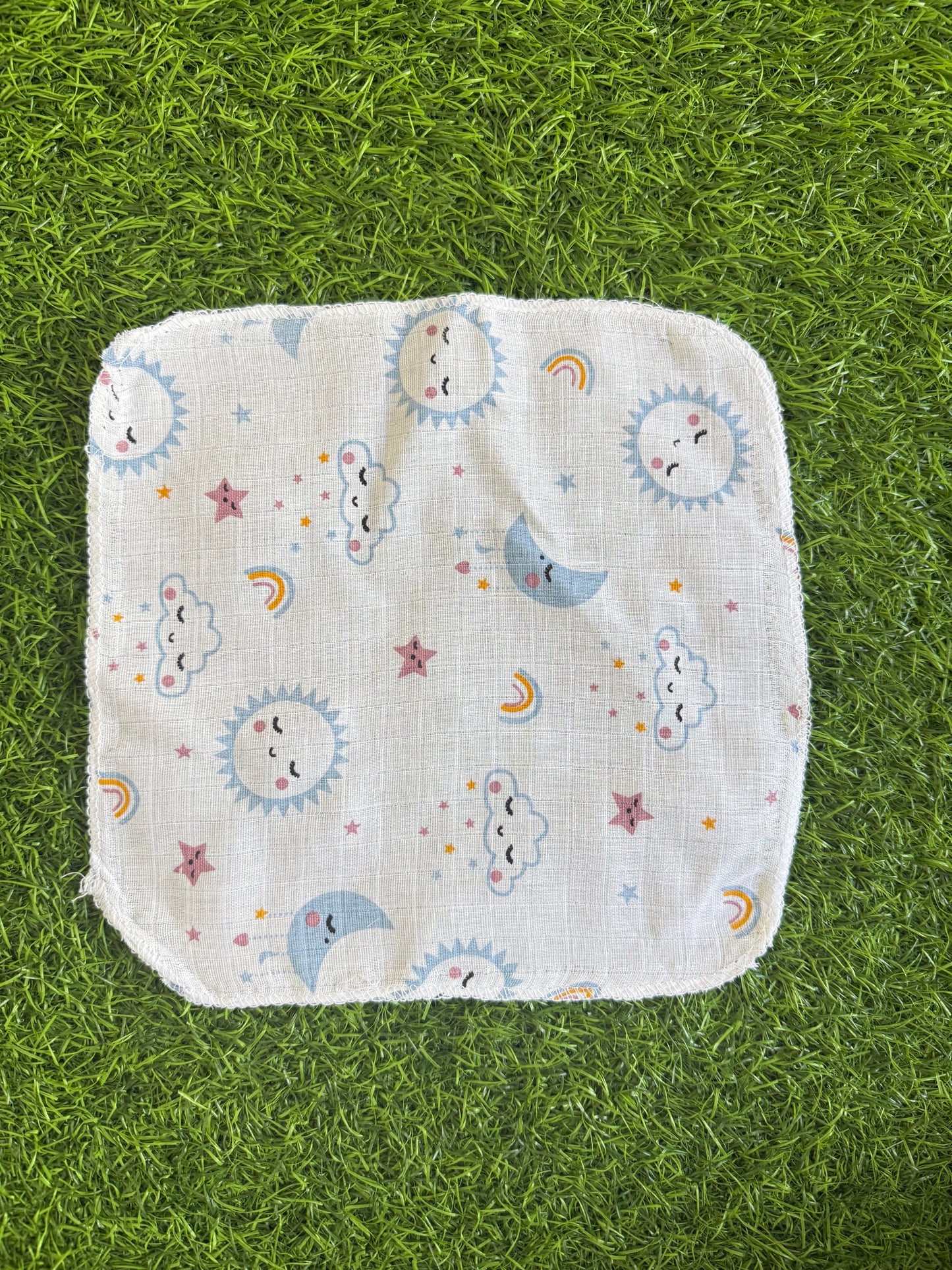 Muslin Wash Cloth – Assorted (Set of 3 Pieces) 23*23 Cm