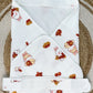 4-Layer Hooded Towel - Lucky Bunny Print
