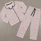 Premium Full Sleeve Night Suit - Red Dots