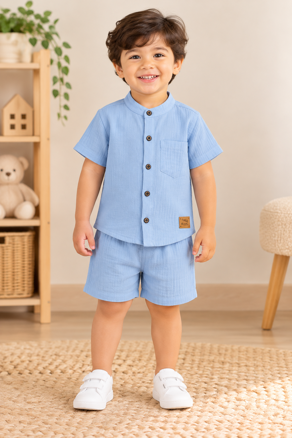 Premium Muslin Co-Ord Set for Boys