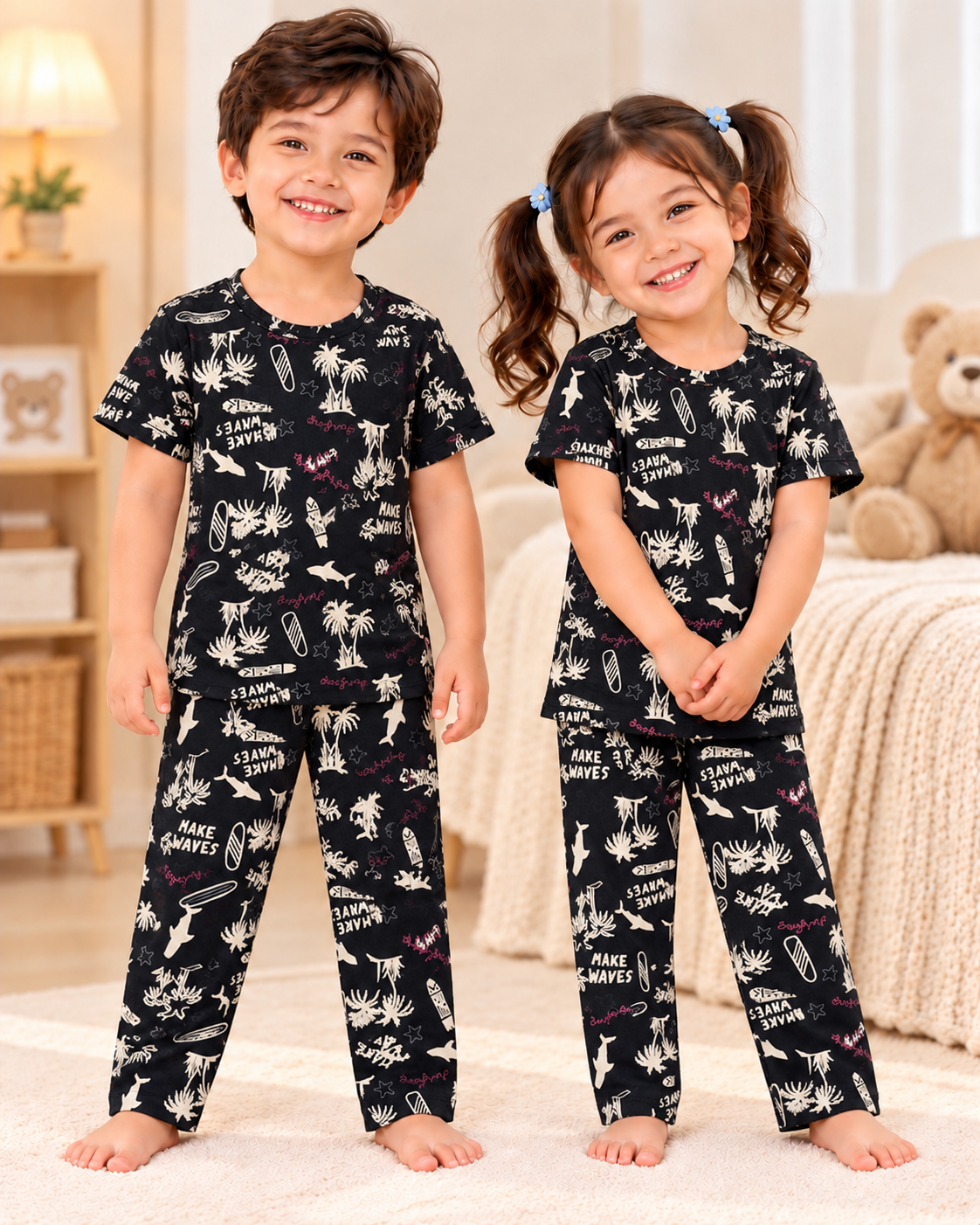 Kids Half Sleeve Co-ords - Buy 4 for 999₹