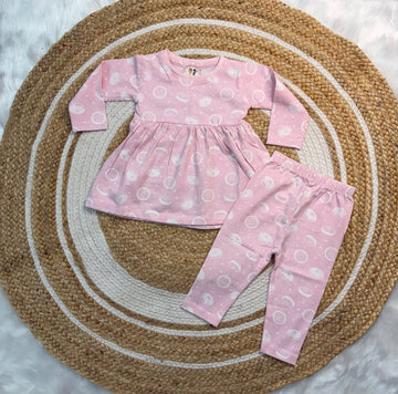 Frock with Legging Co-ord Set Infant - Pink Donuts